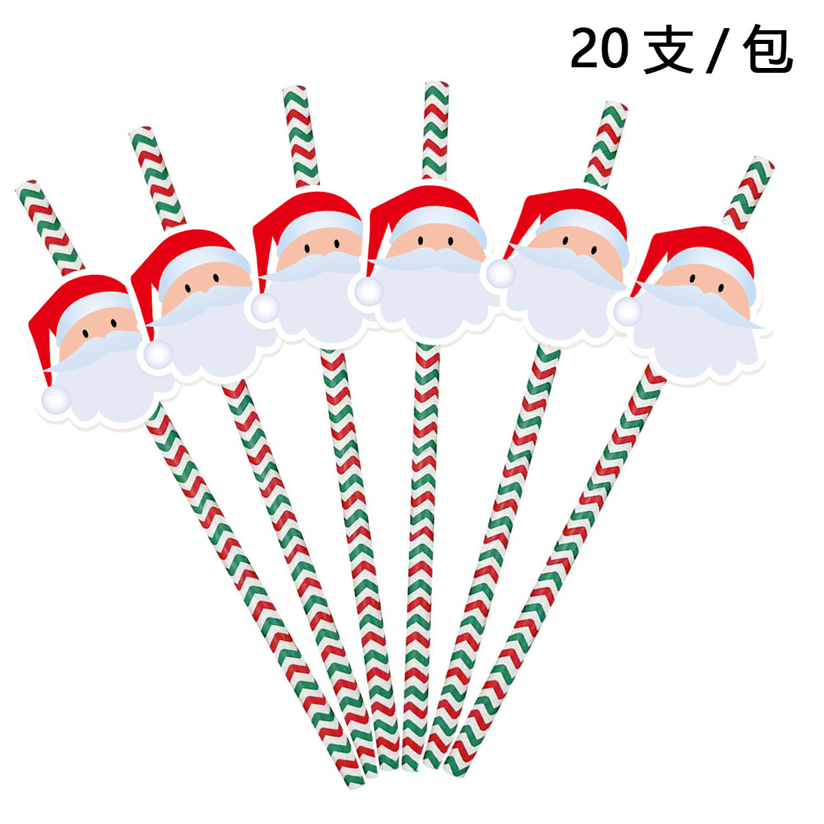 Navidad decoración paja fiesta suministros creativo papel paja árbol de Navidad Santa Claus paja en stock al por mayor