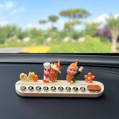New Creative Car Interior: Nömrəli dayanma kartı - c-birthday-pencil-star-orange-blossom-rice-aromatherapy-number-plate