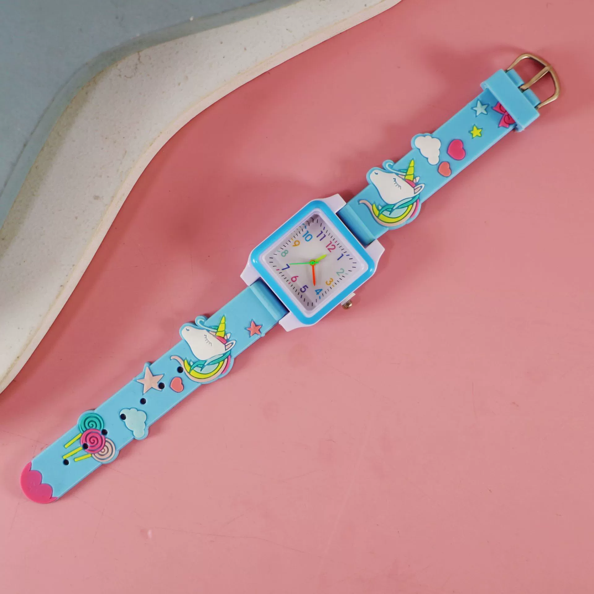 Silicone children's watch with gears, children's quartz watches