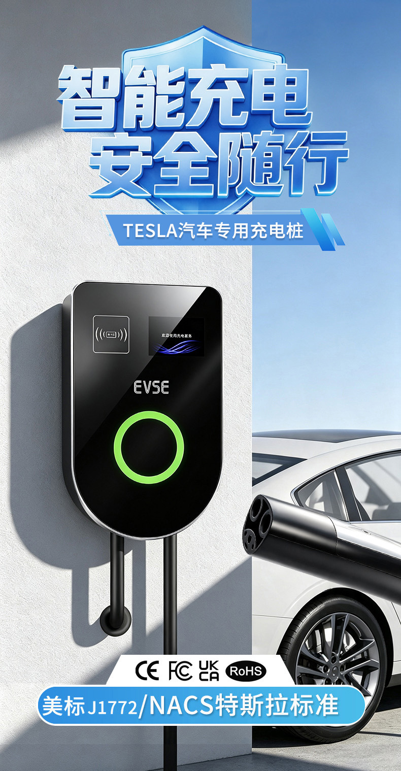 NACS Tesla American Standard Charging Gun for New Energy Electric Vehicles, GBT, US, Australia, Hong Kong Standard EV CHARGE