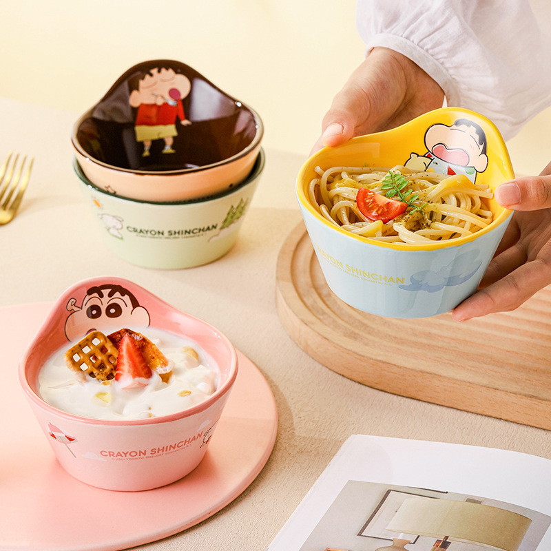 Crayon Shin-Chan Ceramic Special-Shaped Square Rice Bowl High-Value Dishes and Plates Set Household Cartoon Kidsren's Tableware Bowls and Spoons Crayon Shin-Chan Ceramic Special-Shaped Square Rice Bowl High-Value Dishes and Plates Set Household Cartoon Kidsren's Tableware Bowls and Spoons