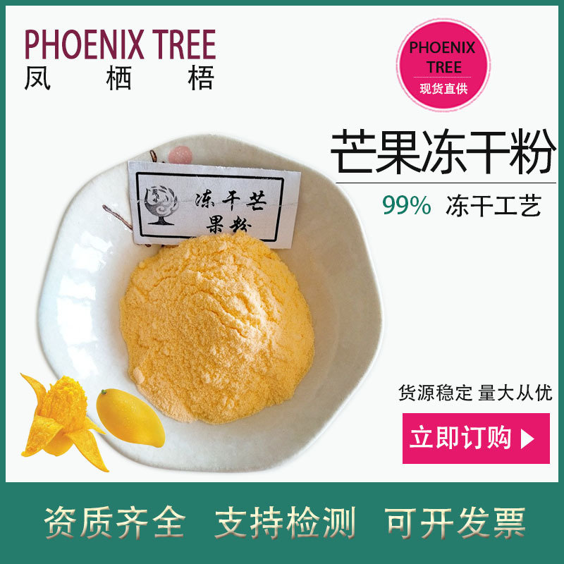 厂家现货芒果冻干粉 低温冷冻工艺食品原料天然冻干芒果粉