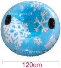 工厂PVC雪橇重型带手柄和底部,大型充气雪管适合男孩女孩户外雪橇