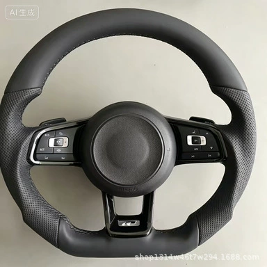 Steering wheel steering wheels, flat-bottomed and perforated, compatible