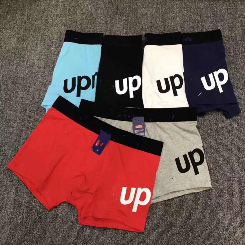 Trade and Foreign Trade Men's Underwear up Collaboration Pure Cotton Men's Boxer Briefs Trendy Couple Versatile Sports Trendy Brand