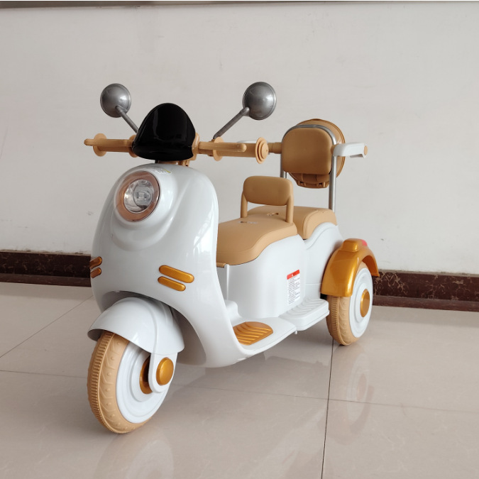 Nuevos niños de la motocicleta eléctrica de 1-6 años de edad doble asiento coche de juguete de control remoto macho y hembra bebé Triciclo de carga