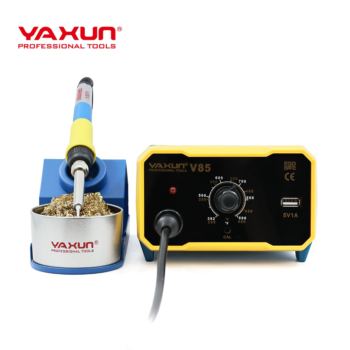 Yaxun YX-V85 цифровой термостатический паяльник Регулируемая термостатическая сварочная станция Ремонт сварочного инструмента Припой