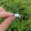 Tide, fashionable ring, retro jewelry heart shaped, European style