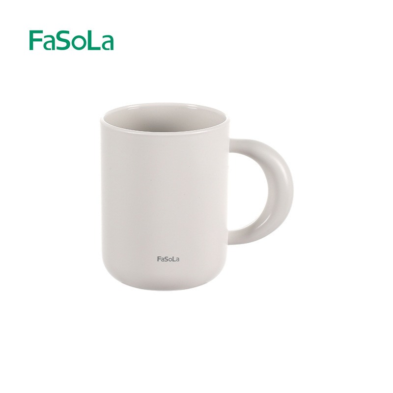FaSoLa ウォッシュカップ、見栄えの良いプラスチック製の厚みのある落下防止歯ブラシカップ、カップル歯ブラシ、学生大人とオープンカップ|undefined