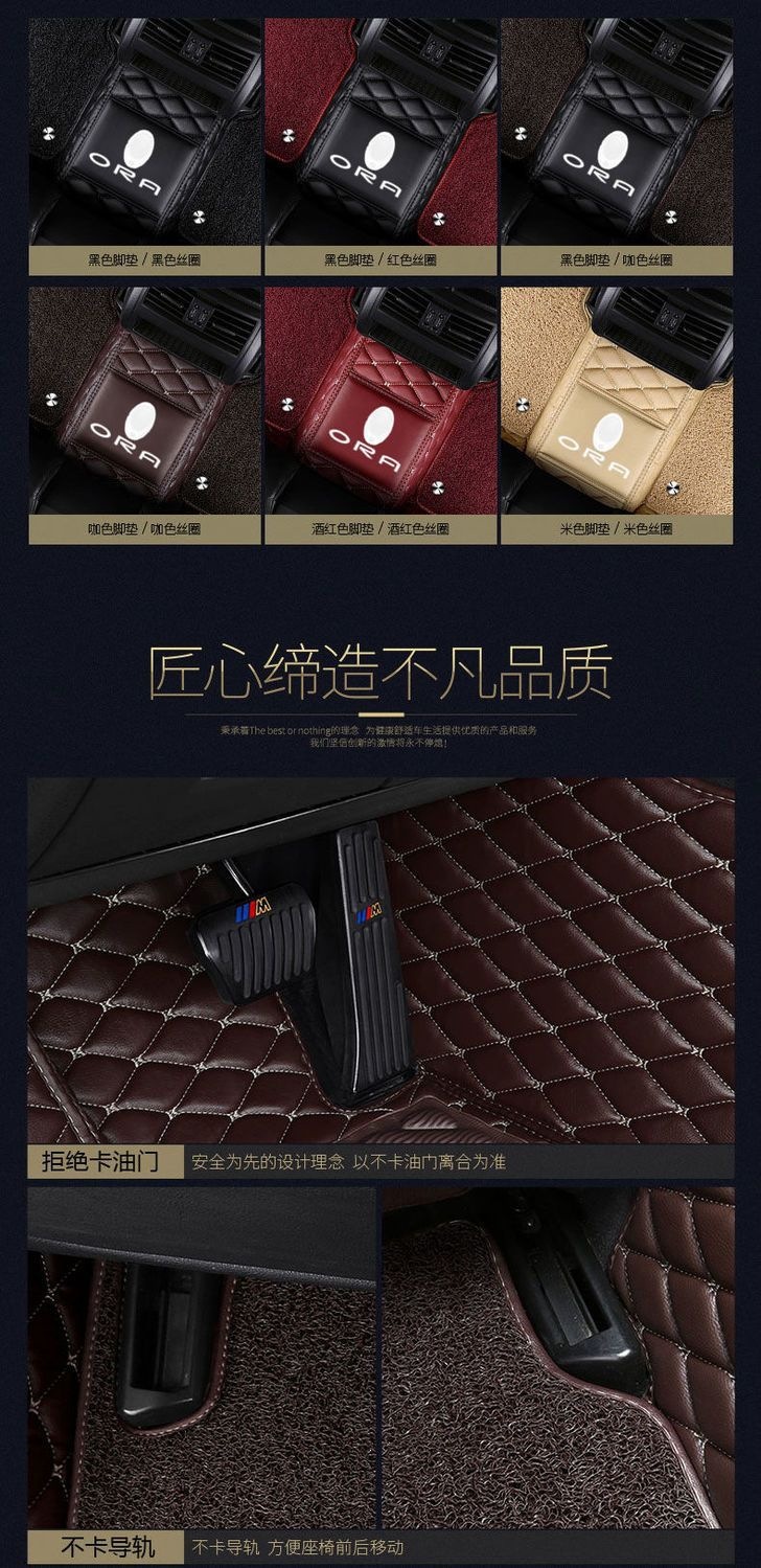 Suitable for ORA Black Cat iQ, ORA Good Cat R1, White Cat, Lightning Cat, Ballet Cat, special full-coverage car floor mats