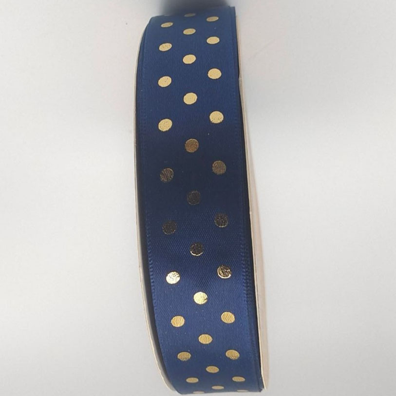 Dot dorado cinta de lunares cinta arco hecho a mano cinta caja de regalo embalaje fábrica suministro directo cinta al por mayor