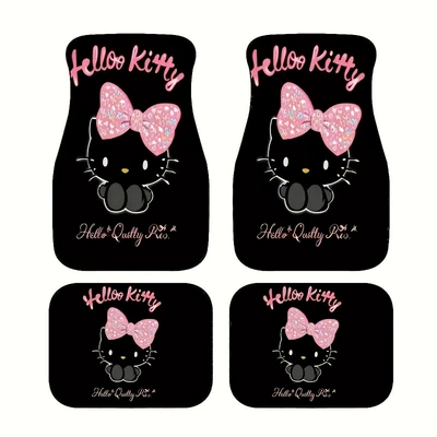 for All Seasons, Cartoon Hello Kitty | Avtomobil döşəmə paspasları - 305de-hello-kitty-23-3344cm-pack-of-two