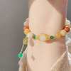 Agate retro organic pendant jade, beaded bracelet, bead bracelet, jewelry