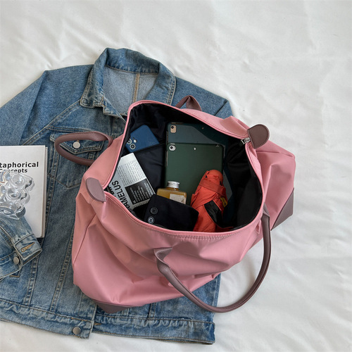 Travel bag for women, large-capacity luggage bag, extra-large postpartum storage bag, fitness bag, short-distance convenient hand-held bag
