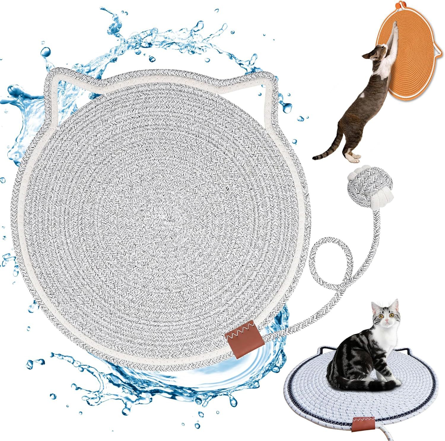 고양이 잡아 매트 바닥 매트 고양이 매트 짠 매트 면화 밧줄 고양이 거짓말 매트 잠자는 발톱 그라인딩 유물 고양이 둥지 애완 동물 용품