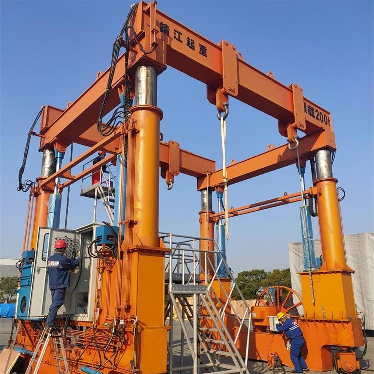 宝威起重 10-1000T 液压龙门吊 轨道式/轮胎式 液压升降 稳定性强