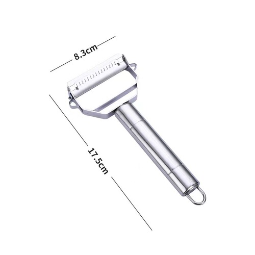 Stainless steel double-head grater multi-functional two-in-one peeler home kitchen melon peeling fruit potato peeling knife