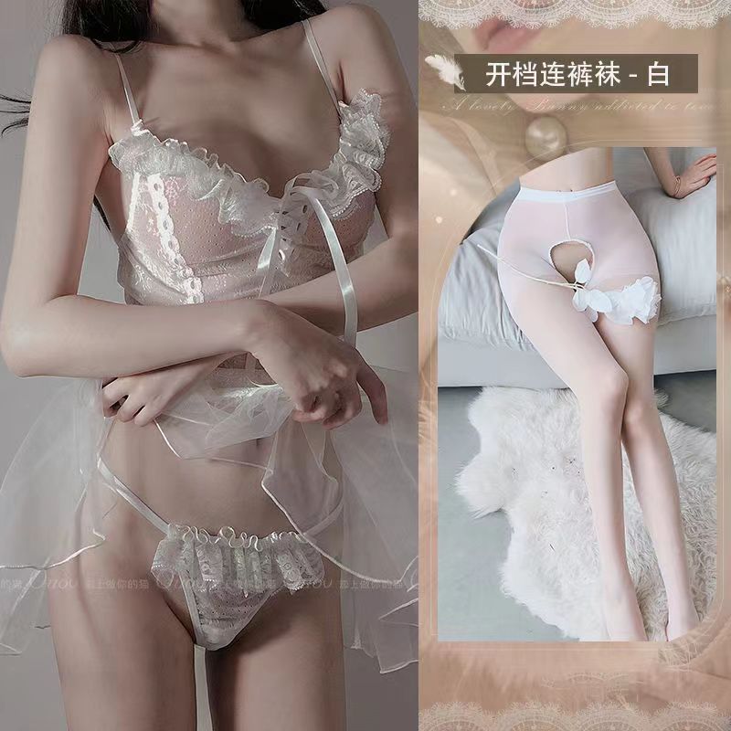 흰색 + 흰색 오픈 양말