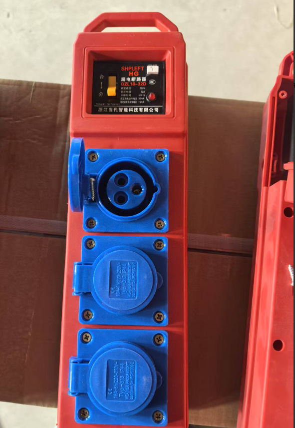 Temporary power box with multiple specifications and models for construction site leakage protection