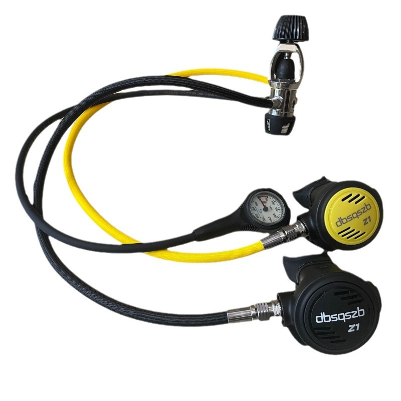 Buceo primero y segundo nivel cabeza válvula reductora de presión respirador regulador de espera Profundidad de presión triple medidor de equipo de buceo conjunto completo