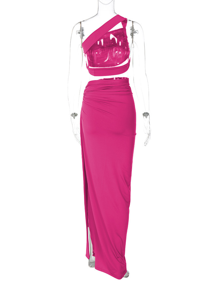 420g Weight Sleeveless Sleeve Length Spandex, Polyester Fabric Type Skirt Co-ord Set Sets Type 2 Pieces Set Quantity Daily, Beach, Date Occasion Collarless Neckline Slim Fit Type Solid Color Pattern Summer Season Women's Gender Pleated Design Sexy Style Daily Beach Date Women's Sexy Solid Color Spandex Polyester Pleated Skirt Co-ord Set Skirt Sets 14