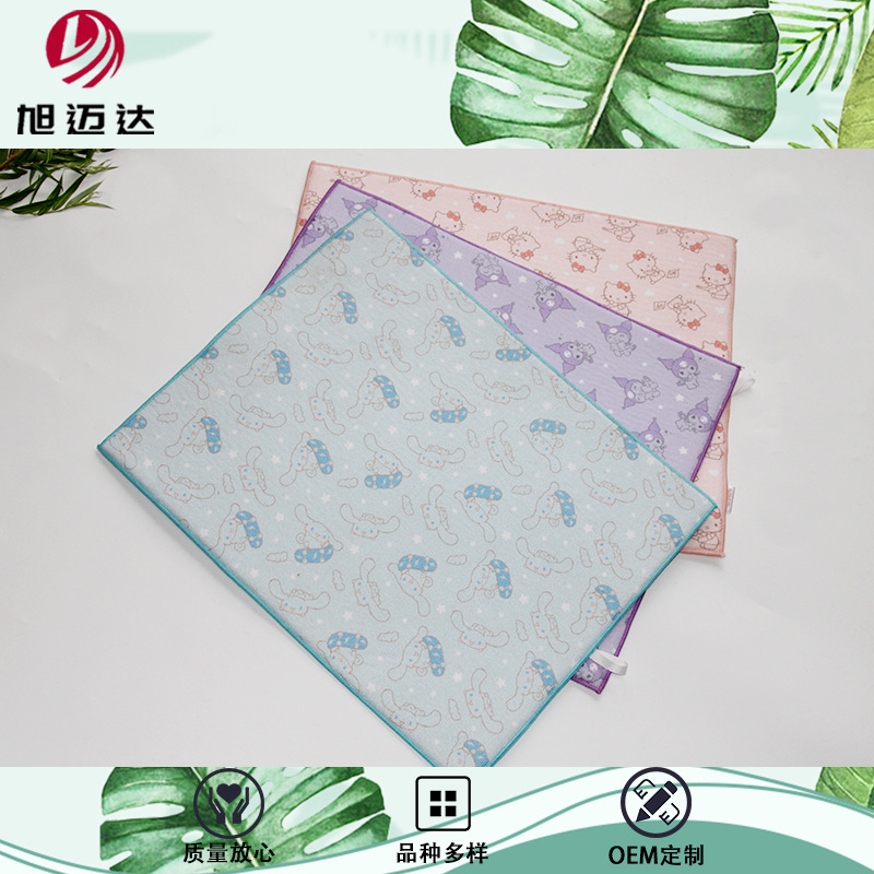 마이크로 화이버 스폰지 플레이스 매트 드라이 매트 드라이 매트 건조 매트 수출 일본 인쇄 드레인 매트 Sanlio Microfiber