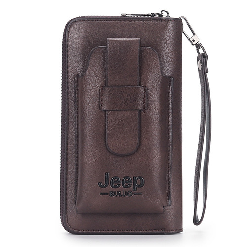  New Men's Handbag PU Leather Handbag Large Capacity Men's Bag Clutch Bag Korean Style Business Casual Men's Mobile Phone Bag