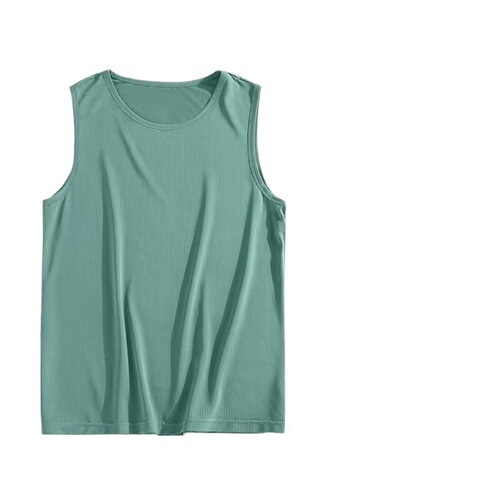 Men's Summer Sleeveless Vest, Quick-Drying Mesh, Breathable & Loose-Fit, Ice-Silk Fitness Vest for Young & Middle-Aged Individuals