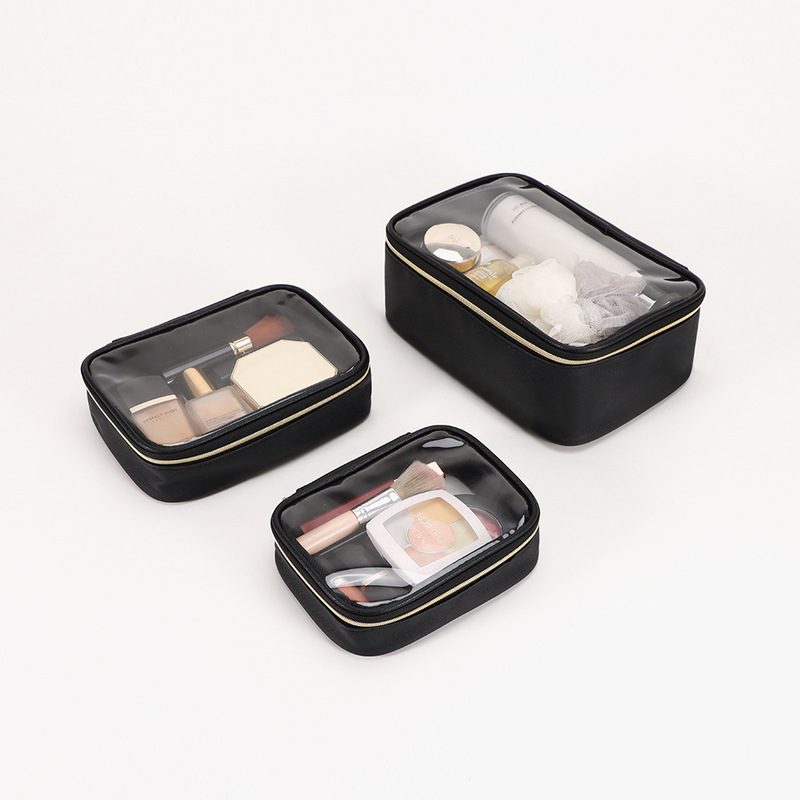 Travel Portable Toiletry Bag, Waterproof Cosmetic Bag, Aviation Supplies, Transparent Storage Bag, Large-Capacity Cosmetic Bag for Men and Women