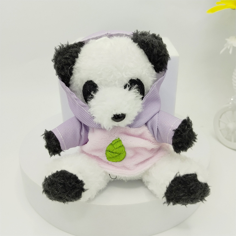 Internet Celebrous Plush Panda Keychain Doll Doll Key Chain Exquisite Women's Bag Pendant Claw Machine Small Gift Wholesale