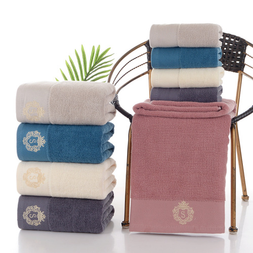 Wholesale five-star hotel towels pure cotton absorbent and lint-free household face towels thickened face towels with logo