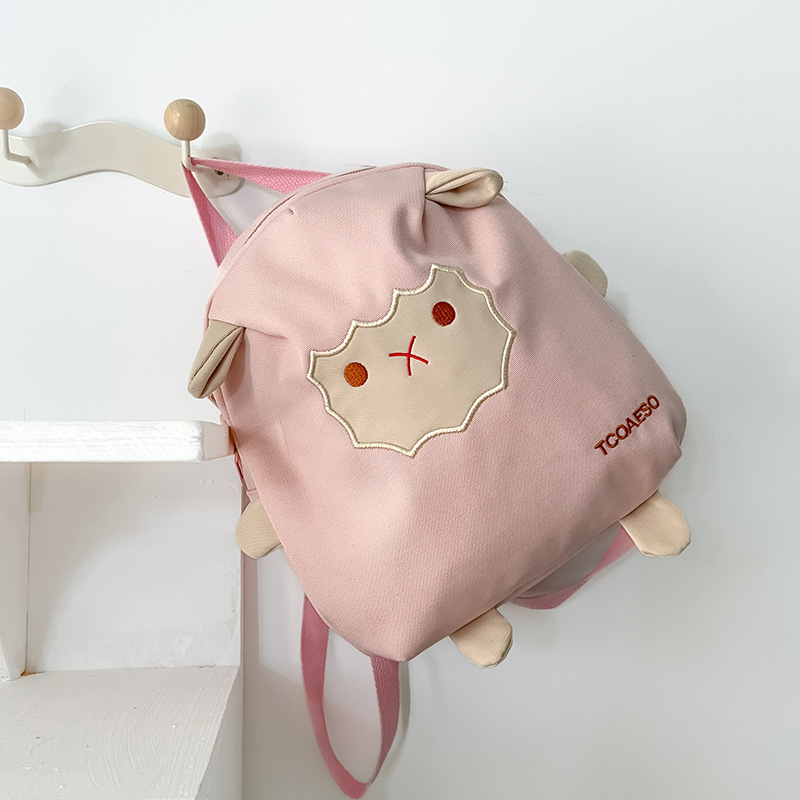 Mochila Escolar Infantil 2025, Linda Mochila de Lona Ligera con Diseño de Oveja para Niños, Mochila de Gran Capacidad para Bebés