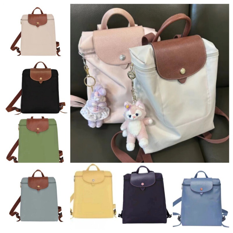 Longchamp Backpack Double-Shoulder 70Th Anniversary Mini Portable Foldable Student Travel Fashion Lightweight Backpack for Women with Embroidery Longchamp Backpack Double-Shoulder 70Th Anniversary Mini Portable Foldable Student Travel Fashion Lightweight Backpack for Women with Embroidery