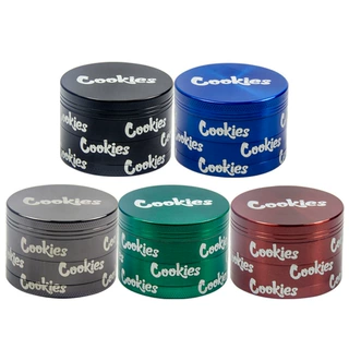 跨境电商新款直径55mm4层锌合金全镭射平板烟草彩色磨烟器Grinder