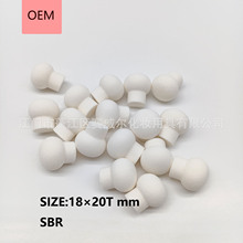 跨境批发蘑菇头遮瑕刷头小馒头海绵圆头 化妆配件海绵 SBR NBR