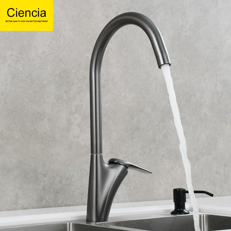 Copper hot and cold kitchen faucet bowls can rotate the faucet, house washing pot, wash basin, wash pool pool water faucet