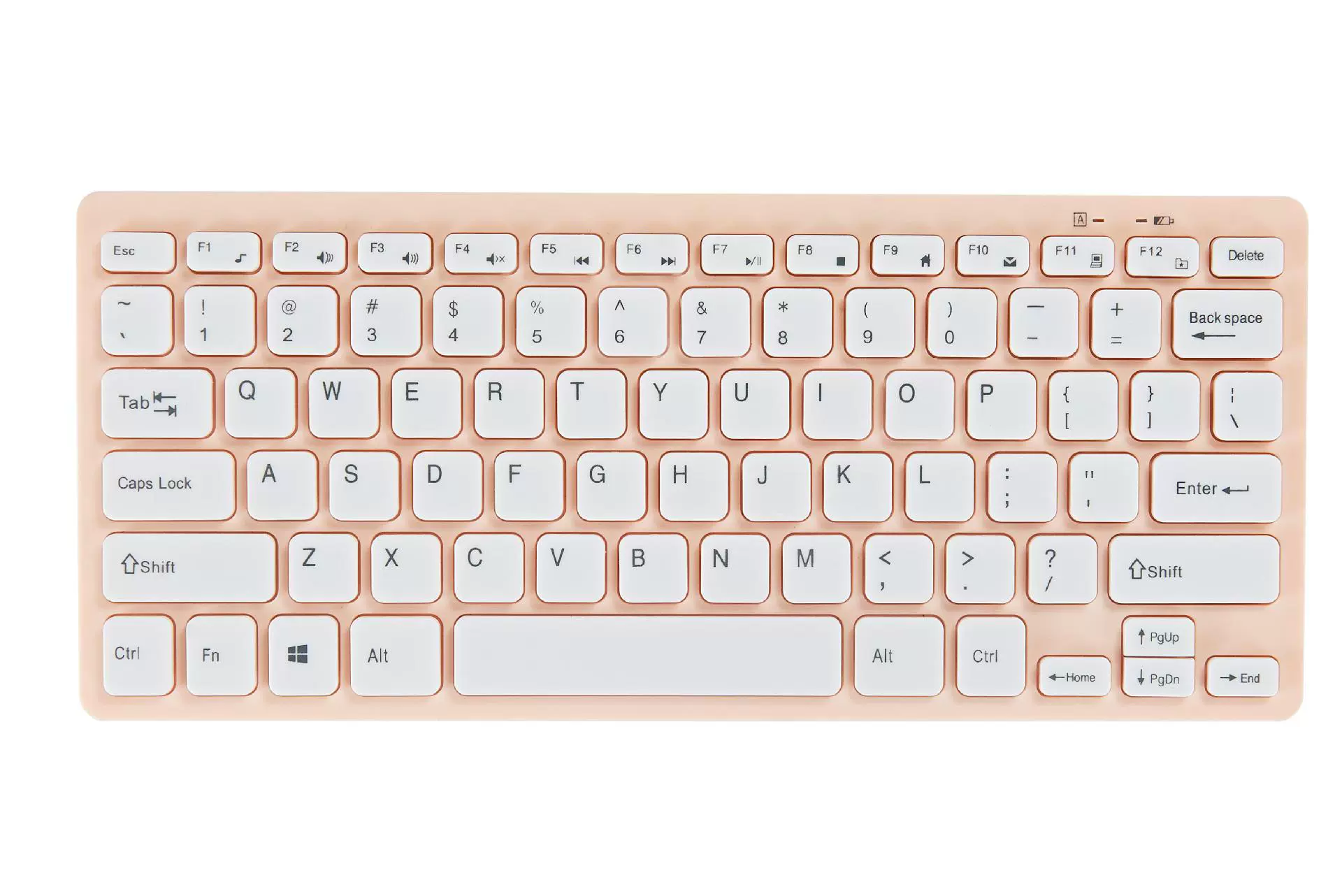 Ultra-Thin Acrylic Keyboard K901, Mini Chocolate Layout, Wired Laptop Business