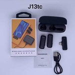 爆款J13带仓充电无线领夹麦克风收音麦手机户外直播录音降噪话筒