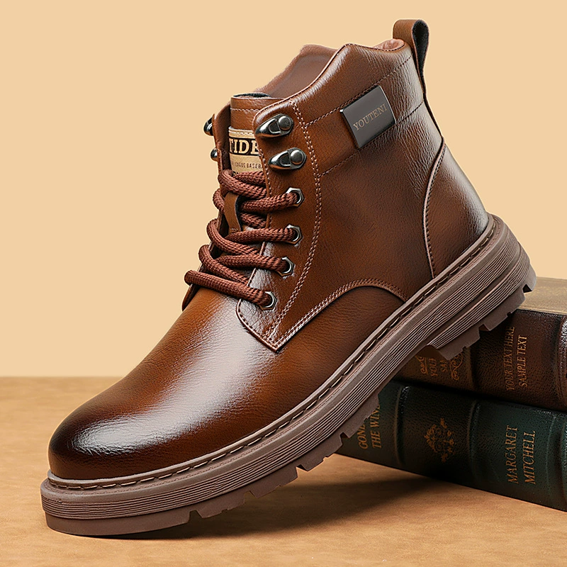 Износостойкие и дышащие мужские ботинки Martin сапоги осенние и зимние мужские сапоги высокого уровня
