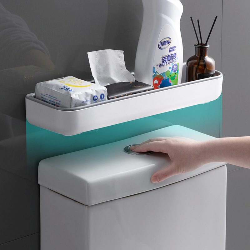 Estante de almacenamiento de inodoro encima del inodoro baño sin punzonado inodoro lavabo colgante de pared estante de almacenamiento