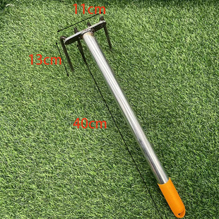 New all-steel five-tooth small rake to dig shells clam steel rake to pick up peanuts rake soil steel rake to drive the sea artifact