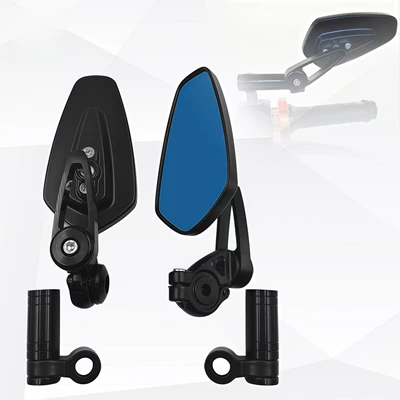Motorcycle Modified Folding Silver — Motorcycle rearview mirror
