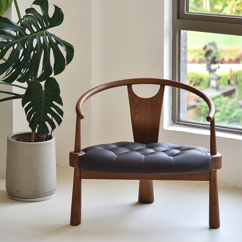 월넛 컬러 + 블랙 마이크로파이버 가죽