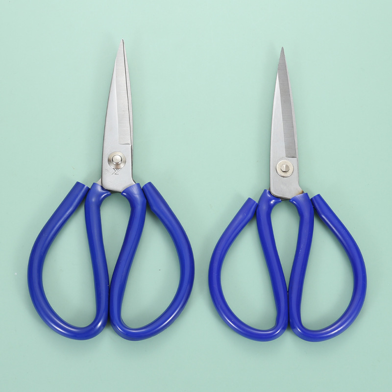 Fábrica al por mayor de acero hecho a mano recta afilada tijeras Sastre industrial tijeras de cuero tijeras grandes