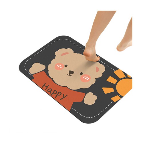 Bathroom floor mat, bathroom mat, technology cloth, absorbent mat, quick-drying toilet door mat, bathtub non-slip carpet