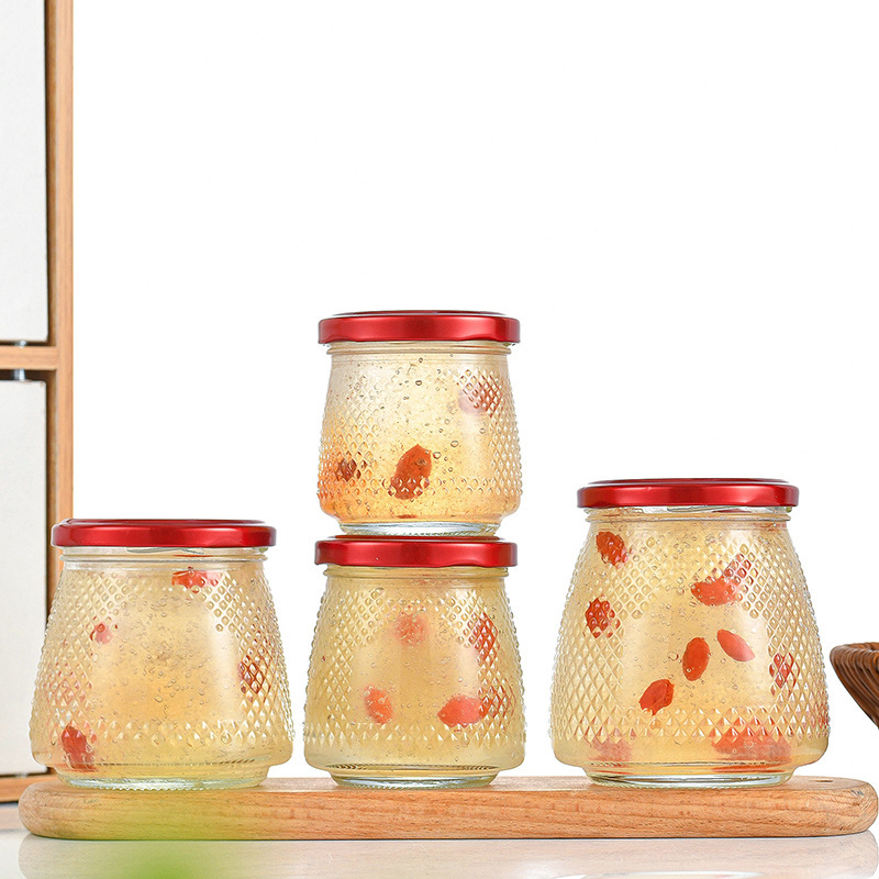 燕窝分装瓶可蒸煮花胶奶冻银耳羹布丁蛋糕玻璃瓶罐子果酱空瓶密封