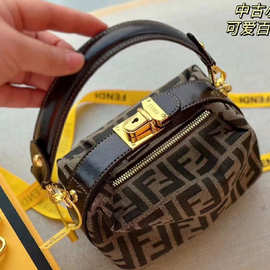 FF饭盒包老花复古便当包2025新款迷你小包vintage手提单肩斜挎包