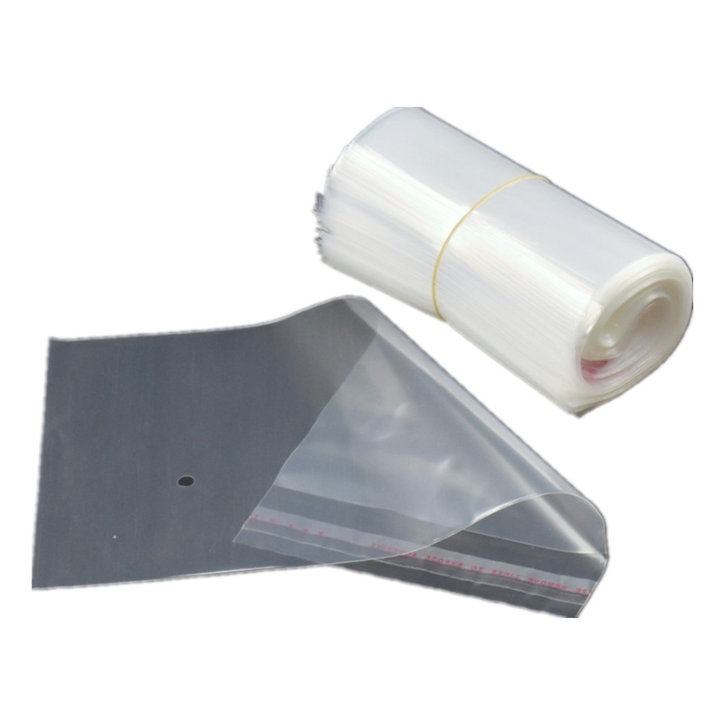 Bolsa de PE cinta autoadhesiva en stock bolsa de embalaje transparente de alta presión PE bolsa autoadhesiva bolsa de plástico bolsa de embalaje de ropa al por mayor