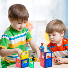 出口彩窗磁力片磁性人偶15PCS豐富造形拼裝益智玩具playmags同款