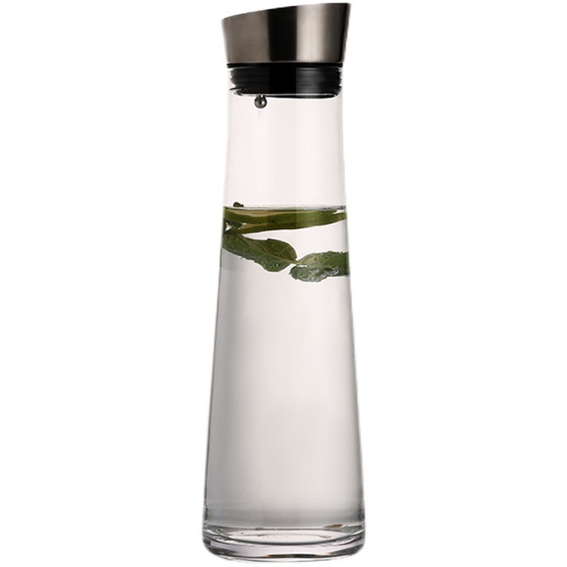 Hervidor frío resistente a altas temperaturas de vidrio para amarrar hervidor de agua frío de gran capacidad grueso a prueba de explosiones